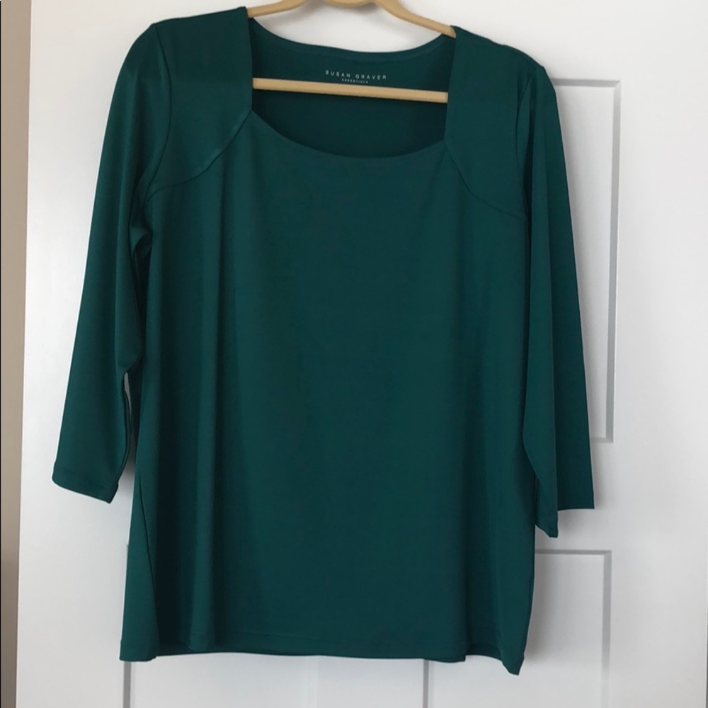 Green blouse